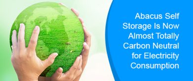 Abacus Self Storage is now carbon neutral for electricity consumption