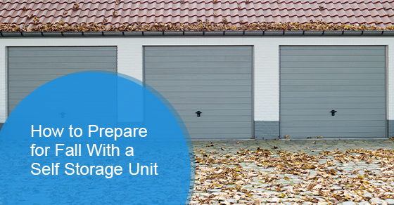 Prepare for fall with a self storage unit