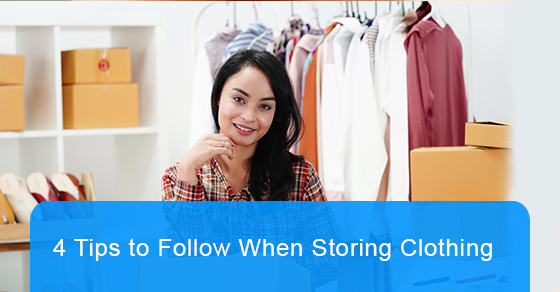 Tips to follow when storing clothing