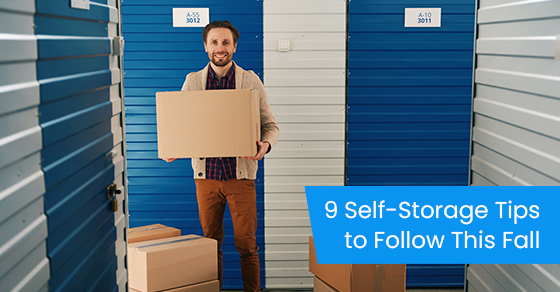 9 self-storage tips to follow this fall