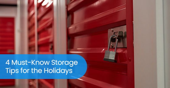 4 must-know storage tips for the holidays